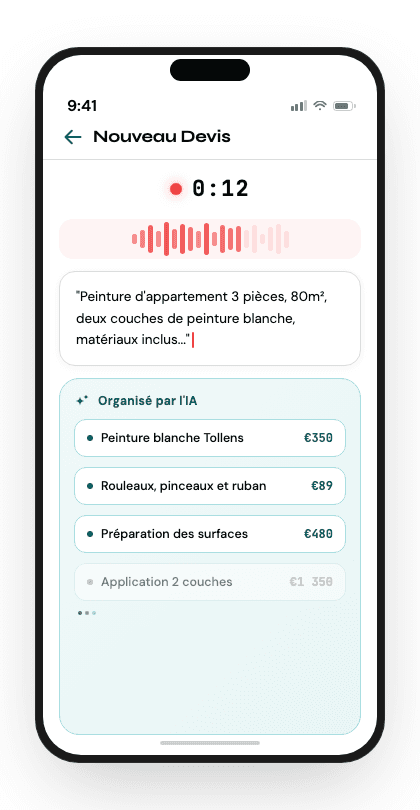 Enregistrez par la voix